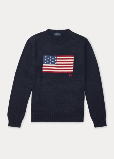 Polo Ralph Lauren The Iconic Flag Striktrøje Herre Danmark (XMOKP5102)